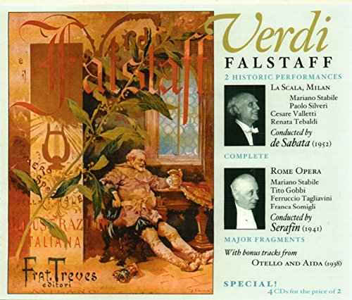 Verdi , Giuseppe - Falstaff - 2 Historic Performances - La Scala, Milan (De Sabata) / Rome Opera (Serafin)