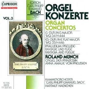 Bach , Carl Philipp Emanuel - Die Orgelkonzerte / The Organ Concertos, WQ 34, WQ 70, WQ 35, WQ 119 (Münch, Haenchen)
