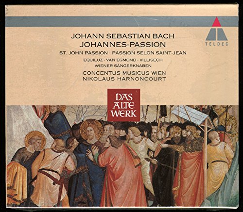 Bach , Johann Sebastian - Johannes-Passion (Harnoncourt, Concentus Musicus Wien, Equiluz, Van Egmond, Villisech, Wiener Sängerknaben)