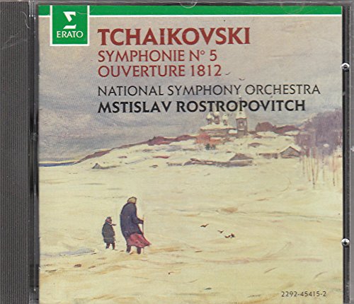 Tchaikovsky , Peter - Symphony No. 5 / Ouverture 1812 (NSO, Rostropovich)