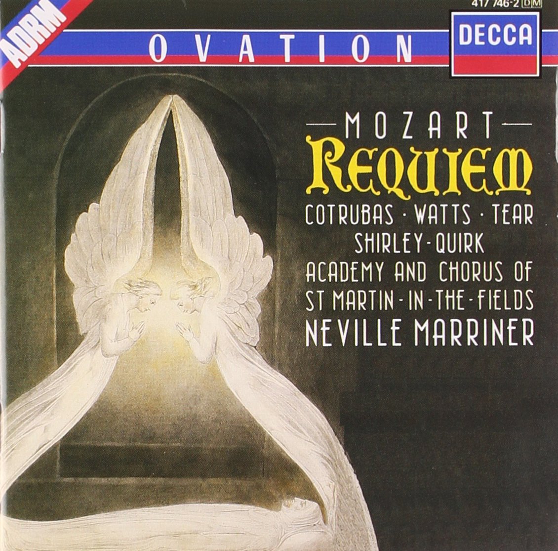 Mozart , Wolfgang Amadeus - Requiem KV 626 (Marriner, Cotrubas, Watts, Tear, Shirley-Quirk)