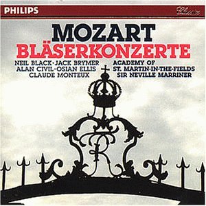 Mozart , Wolfgang Amadeus - Bläserkonzerte (Black, Brymer, Civil, Ellis, Monteux, Marriner)