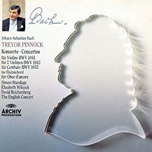 Bach , Johann Sebastian - Konzerte / Concertos für Violine BWV 1041 / für 2 Violinen BWV 1043 / für Cembalo BWV 1052 u.a. (Standage, Wilcock, Reichenberg, The English Consort)