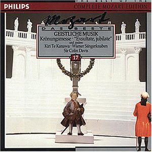 Mozart , Wolfgang Amadeus - Geistliche Musik: Krönungsmesse / 'Exsultate, Jubilate' u.a. (Te Kanawa, Wiener Sängerknaben, Davis) (Mozart Das Beste 17)
