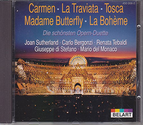 Sampler - Die schönsten Opern-Duette aus Carmen, La Traviata, Tosca, Madame Butterfly, La Boheme Sung By Sutherland, Bergonzi, Tebaldi, Di Stefano, Del Monaco)