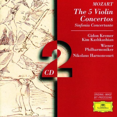 Mozart , Wolfgang Amadeus - The 5 Violin Concertos / Sinfonia Concertante (Harnoncourt, Kremer, Kashkashian)