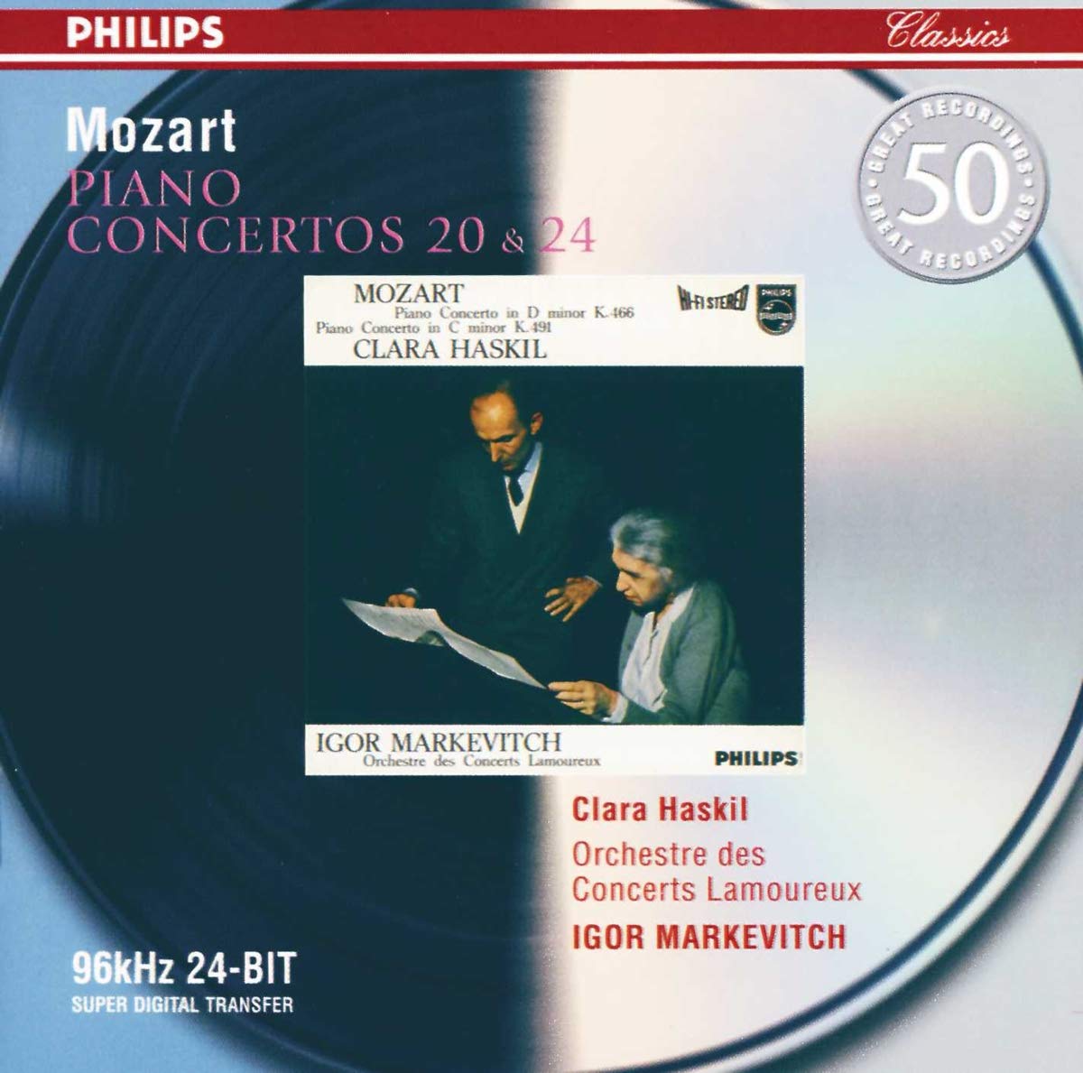 Mozart , Wolfgang Amadeus - Piano Concertos 20 & 24 (Haskil, Markevitch)