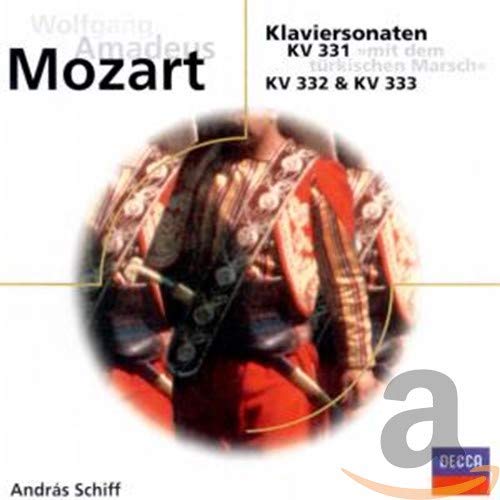 Mozart , Wolfgang Amadeus - Klaviersonaten KV 331 'mit dem türkischen Marsch', KV 332 & KV 333