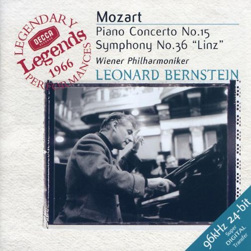 Mozart , Wolfgang Amadeus - Piano Concerto No. 15 / Symphony No. 36 'Linz' (Bernstein, WP)