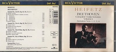 Heifetz , Jascha - Beethoven: Complete Violin Sonatas 1 (Sonatas Nos. 1, 2, 3, 4)