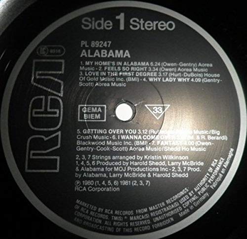 Alabama - o. Titel (Vinyl)