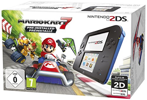 - Nintendo 2DS - Konsole (schwarz) inkl. Mario Kart 7 (vorinstalliert)