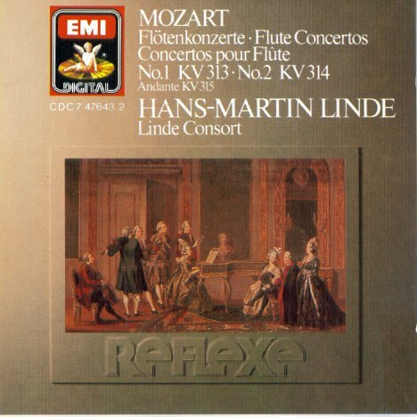 Mozart , Wolfgang Amadeus - Flute Concertos No. 1, KV 313 / No. 2, KV 314 / Andante, KV 315 (Linde)