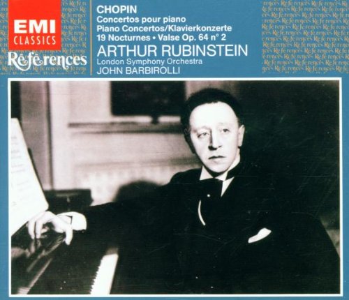 Chopin , Frederic - Concertos Pour Piano/Piano Concertos/Klavierkonzerte / 19 Nocturnes / Valse, Op. 64 No. 2 (Rubinstein, Barbirolli, LSO)