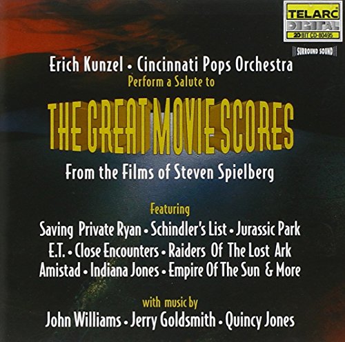 Kunzel , Erich & Cincinnati Pops Orchestra - The Great Movie Scores From The Films Of Steven Spielberg With Music By John Williams / Jerry Goldsmith / Quincy Jones)