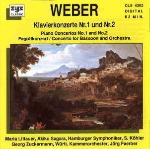 Weber , Carl Maria von - Klavierkonzerte Nr. 1 und Nr. 2 (Sagara, Hamburger Symphoniker, Neidinger)