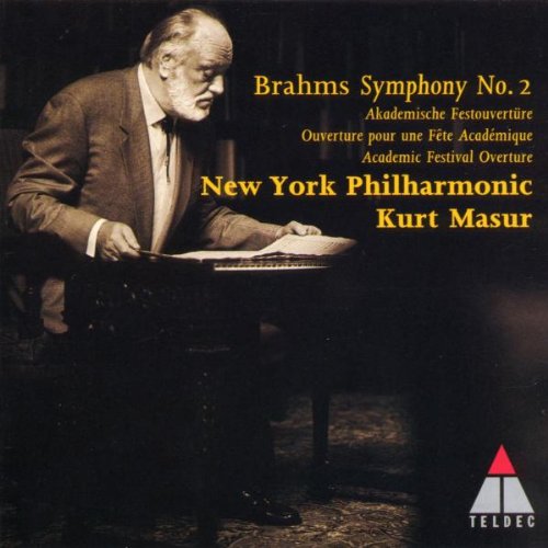 Brahms , Johannes - Symphony No. 2 / Akademische Festouvertüre (New York Philharmonic, Masur)