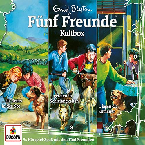 Blyton , Enid - Fünf Freunde Kultbox (... als Retter in der Not / ... geraten in Schwierigkeiten / ... jagen die Entführer)