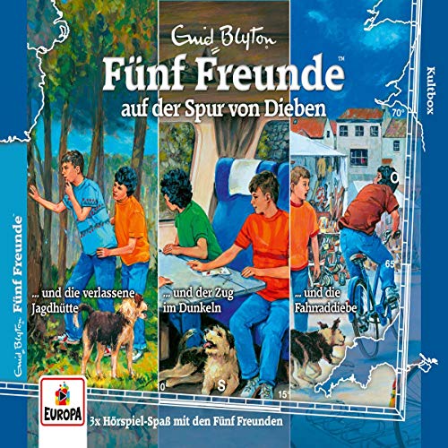 Blyton , Enid - Fünf Freunde auf der Spur von Dieben (... und die verlassene Jagdhütte / ... und der Zug im Dunkeln / ... und die Fahrraddiebe)