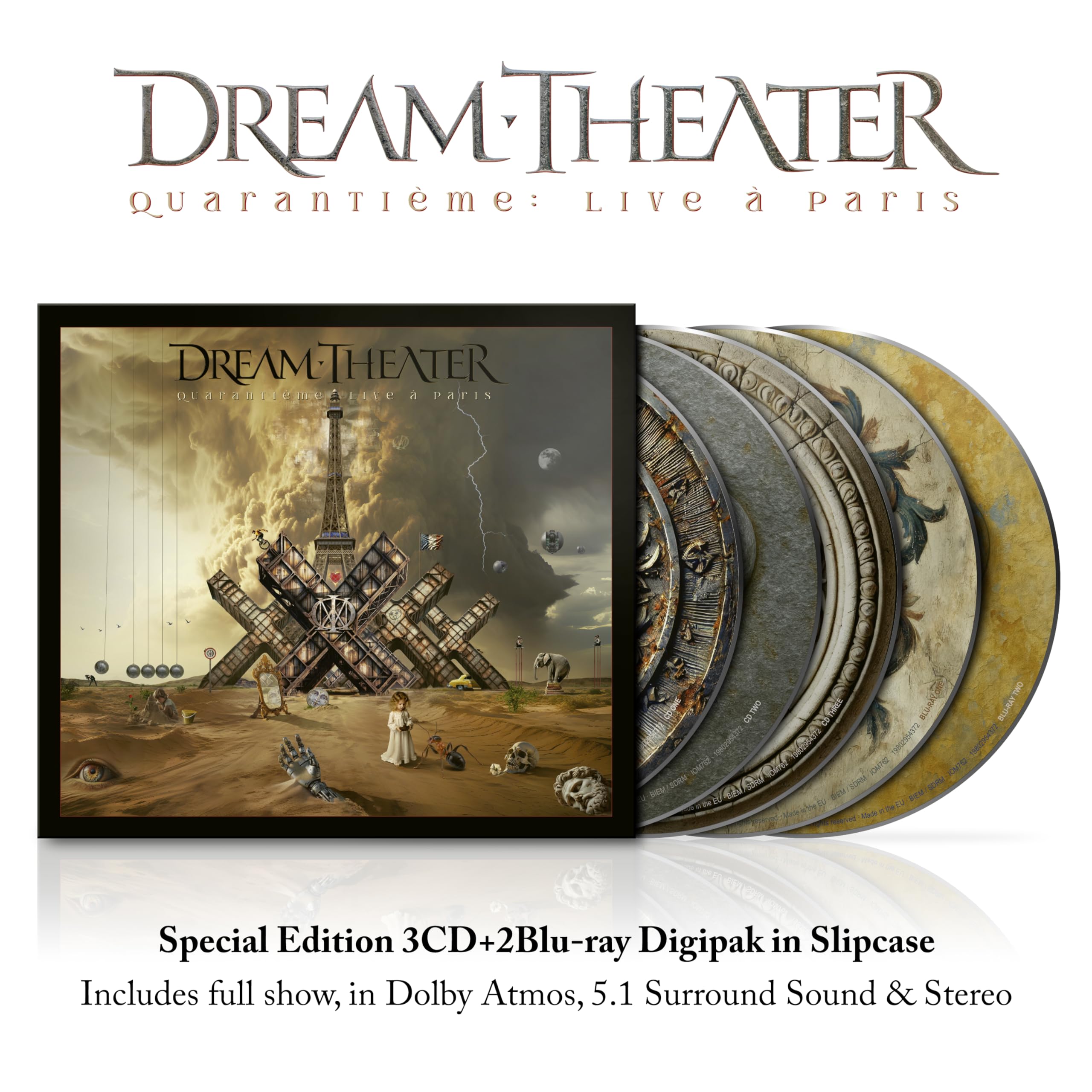 Dream Theater - Quarantieme: Live A Paris (3CD   2Blu-ray DigiPak Edition)