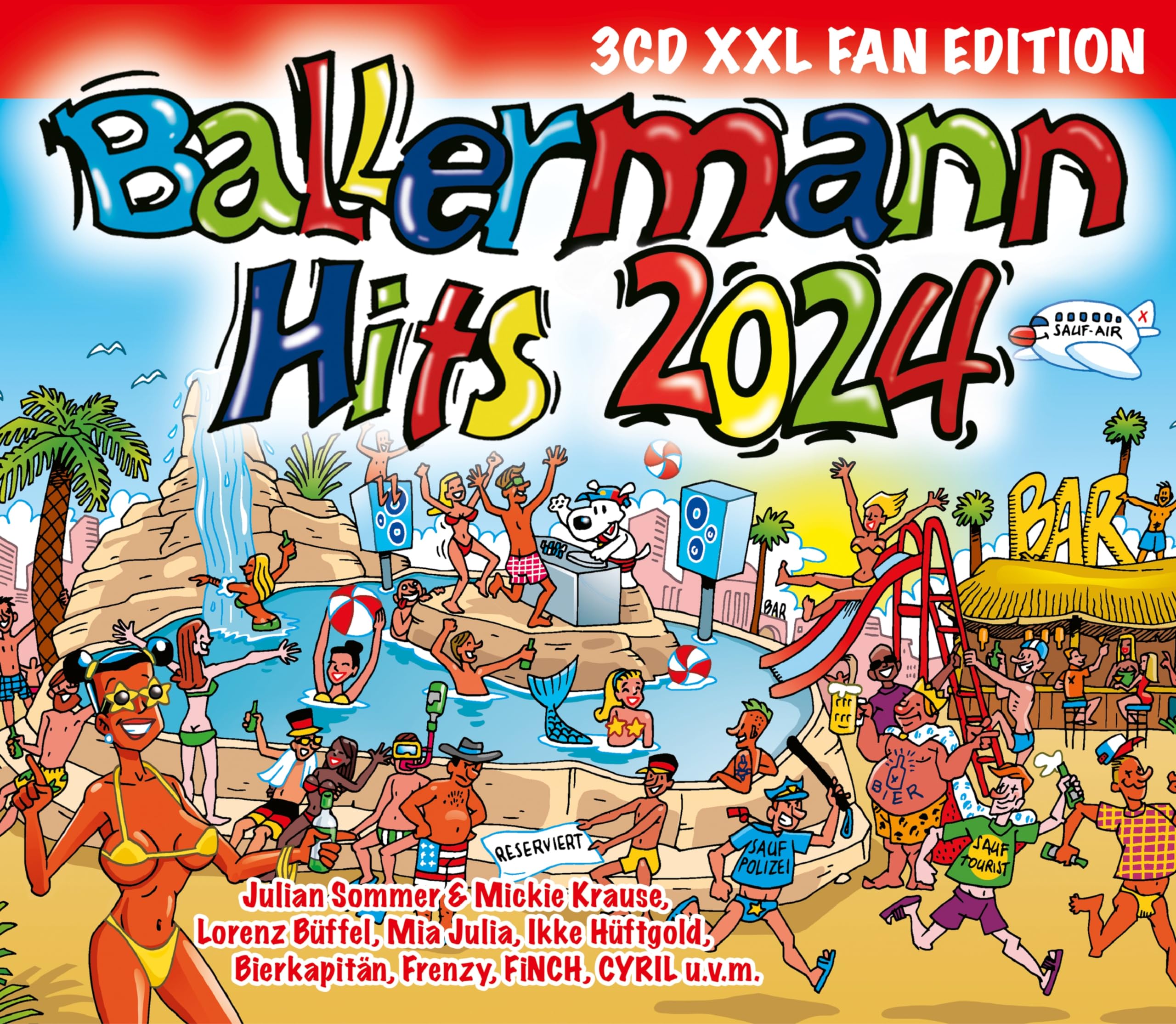 Sampler - Ballermann Hits 2024 (3CD XXL Fan Edition)