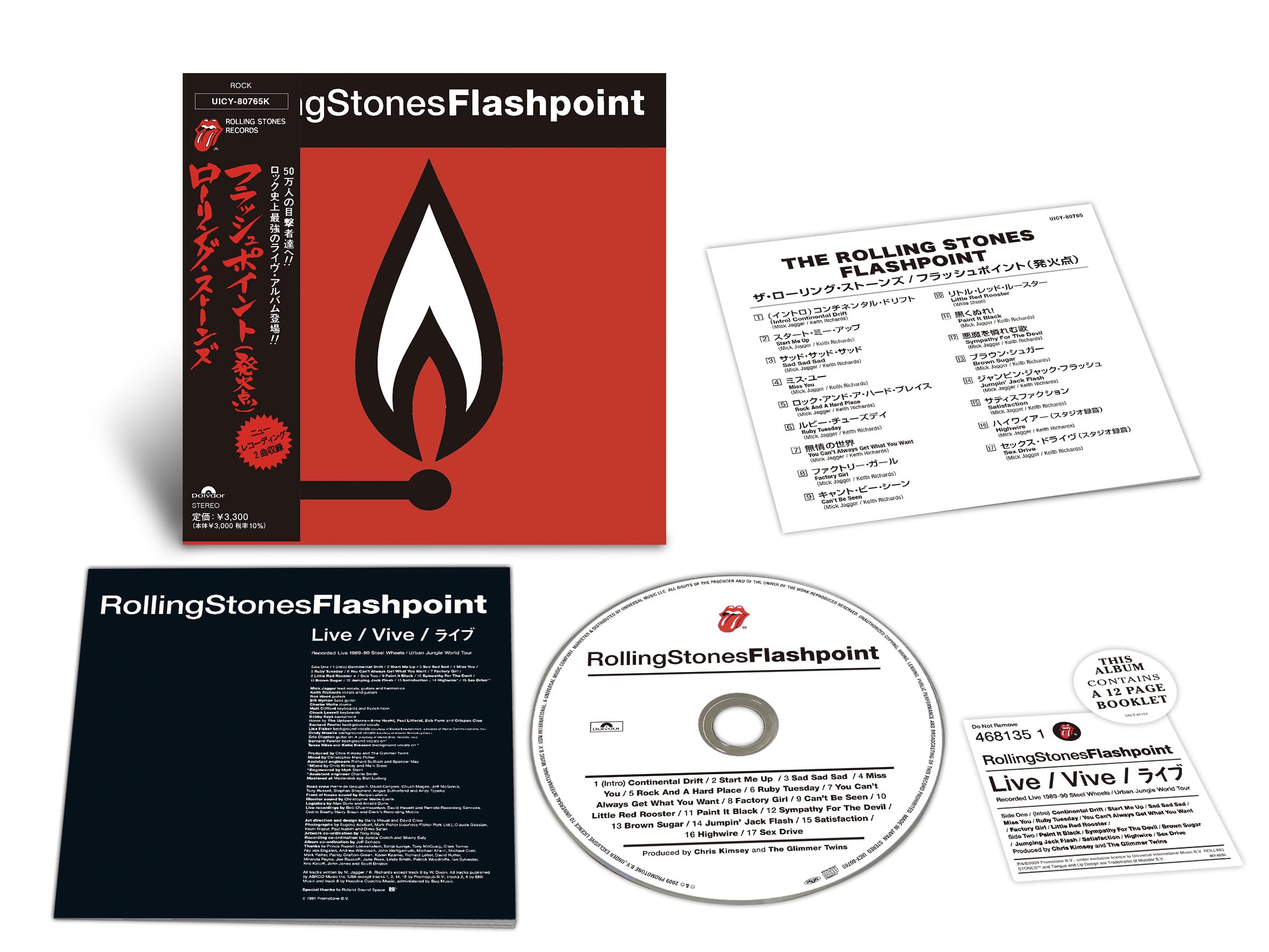Rolling Stones , The - Flashpoint (JP-Import) (Limited SHM-CD Edition)