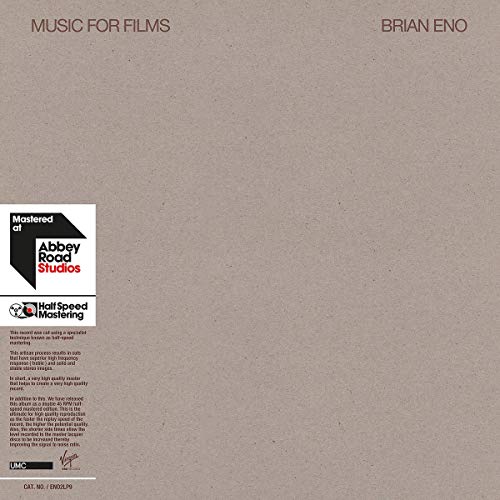 Brian Eno - Music for Films (Ltd.Halfspeed Master 2lp) [Vinyl LP]