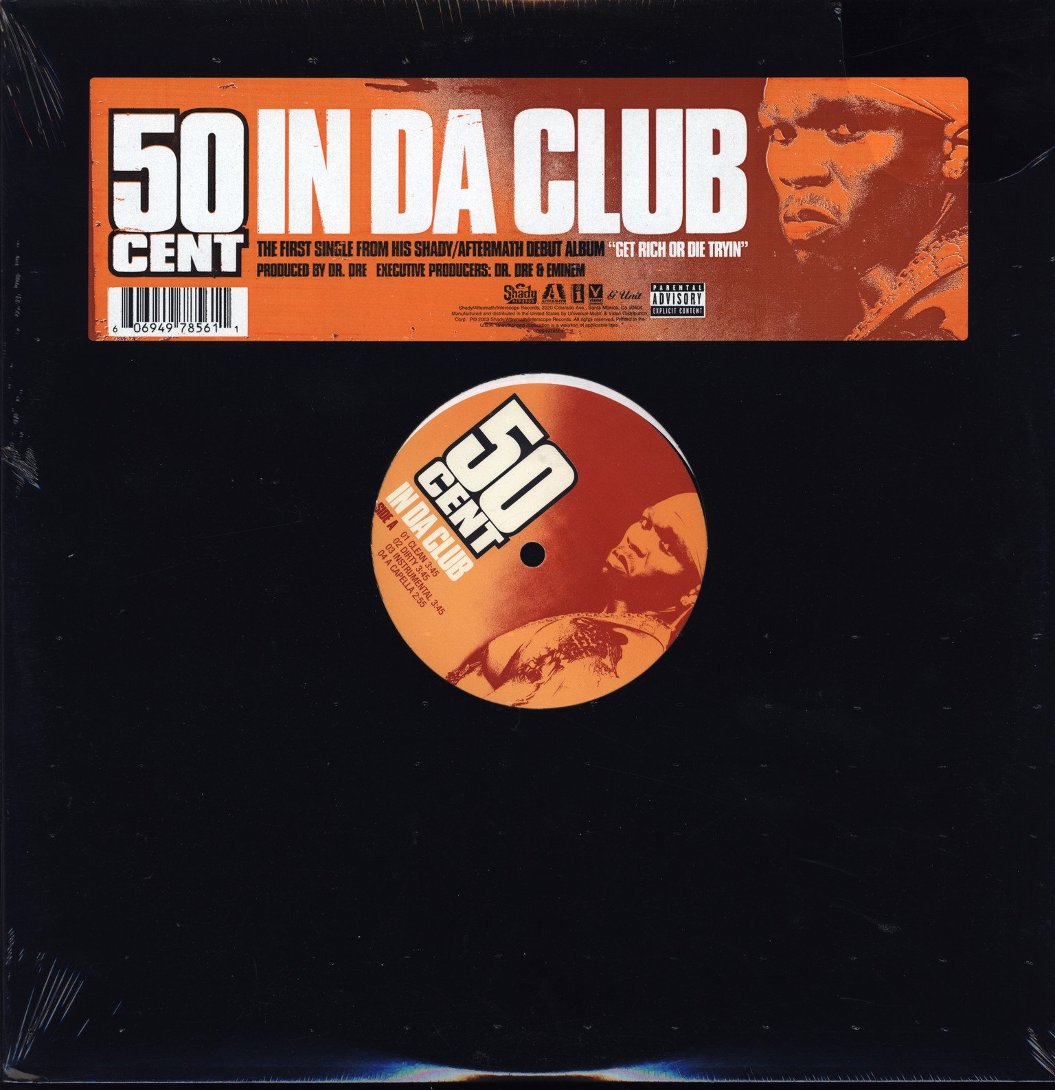 50 Cent - In Da Club / Backdown (12'') (Maxi) (Vinyl)