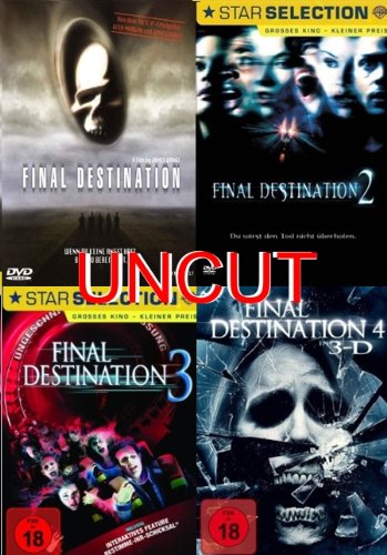 - Final Destination 1+2+3+4 DVD Set UNCUT FSK 18