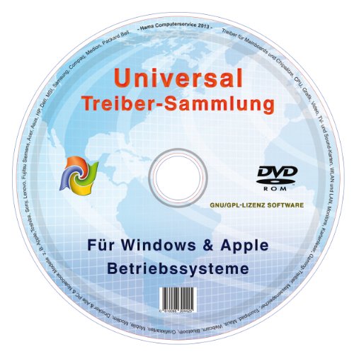  - Universal Treiber-Sammlung für Apple & Windows 8 / 7 / Vista / XP Notebook & PC (alle Marken) -32 & 64 Bit-