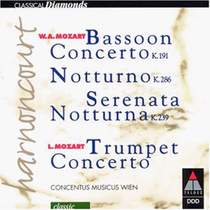 Mozart , Wolfgang Amadeus - Serenata Nocturna / Bassoon Concerto etc. (Harnoncourt)