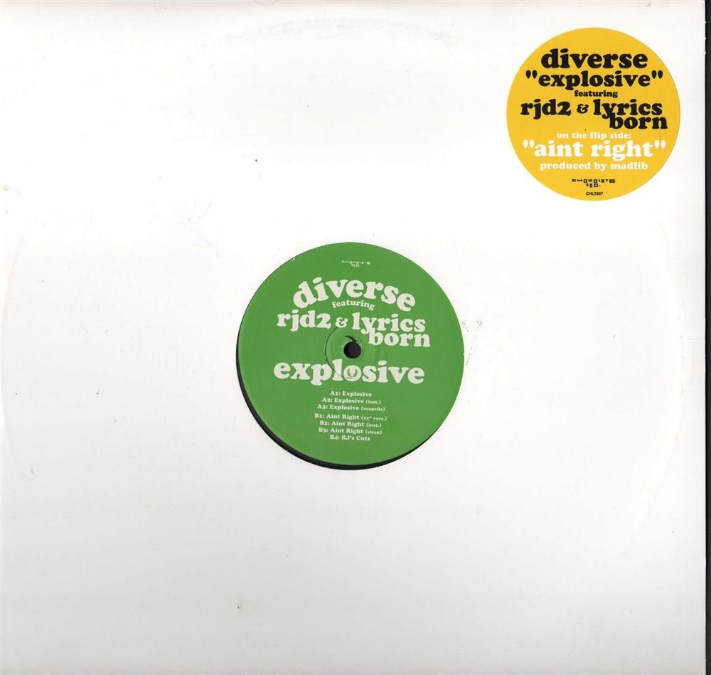 Diverse - Explosive (Feat. RJD2 & Lyrics Born) (12'') (Maxi) (Vinyl)