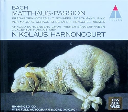 Bach , Johann Sebastian - Matthäus-Passion (Pregardien, Goerne, Schäfer, Harnoncourt)