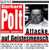Polt , Gerhard - Attacke auf geistesmensch