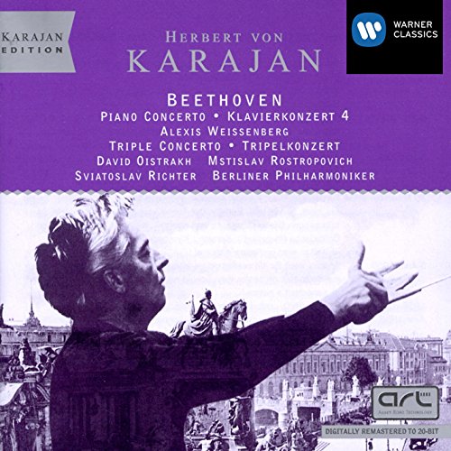 Beethoven , Ludwig van - Piano Concerto 4 (Weissenberg) / Triple Concerto (Oistrakh, Rostropovich, Richter) (Karajan)