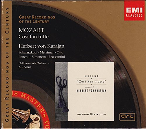 Mozart , Wolfgang Amadeus - Cosi Fan Tutte (GA) (Karajan, Schwarzkopf, Merriman, Otto, Panerai, Simoneau, Bruscantini)