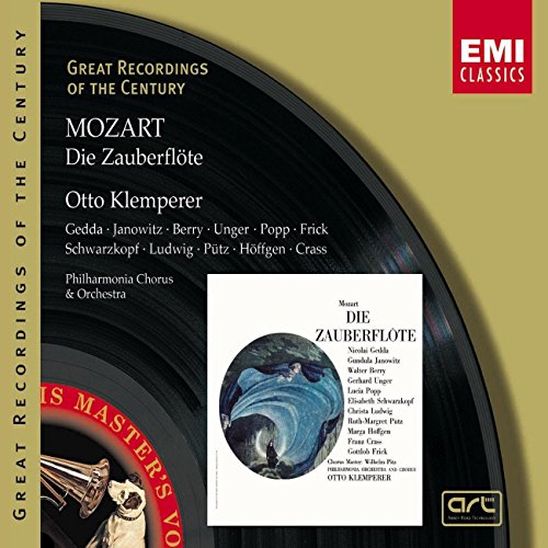 Mozart , Wolfgang Amadeus - Die Zauberflöte (Klemperer, Gedda, Janowitz, Berry, Unger, Popp, Frick, Schwarzkopf, Ludwig, Pütz, Höffgen, Crass)
