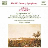 Stamitz , Johann - Symphonies 1: Symphonies, Op. 3, No. 2 And Op. 11, No. 3 /Three Mannheim Symphonies / Trio In E Major (Armstrong)