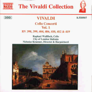 Vivaldi , Antonio - Cello Concerti Vol. 1 RV 398, 399, 404, 406, 410, 412 & 419 (Wallfisch, Kraemer)