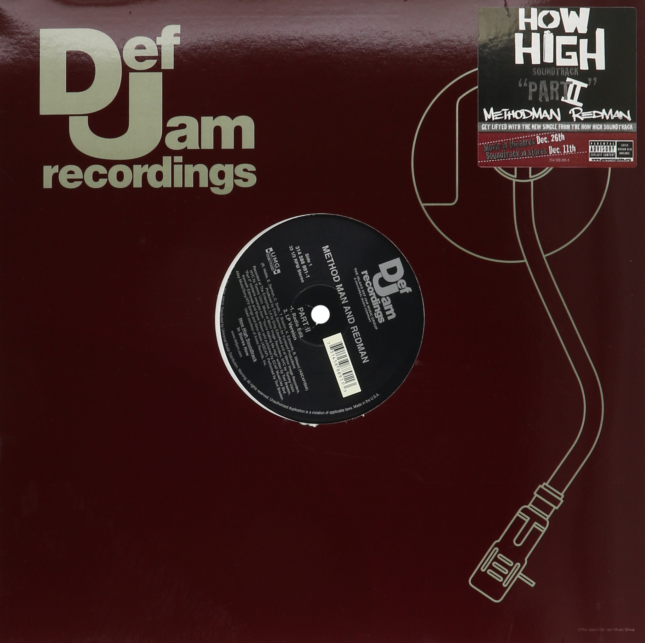 Method Man And Redman - Part II (12'') (Maxi) (Vinyl)