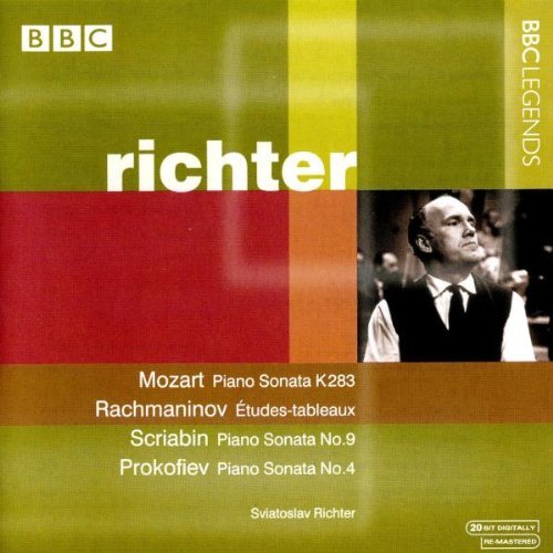 Richter , Sviatoslav - Mozart: Piano Sonata K 283 / Rachmaninov: Etudes-Tableaux / Scriabin: Piano Sonata No. 9 / Prokofiev: Piano Sonata No. 4 (Richter)