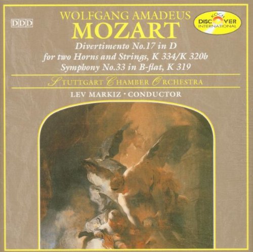 Mozart , Wolfgang Amadeus - Symphony No. 33 in B-flat, K 319 / Divertimento No. 17 in D (Stuttgart Chamber Orchester, Markiz)