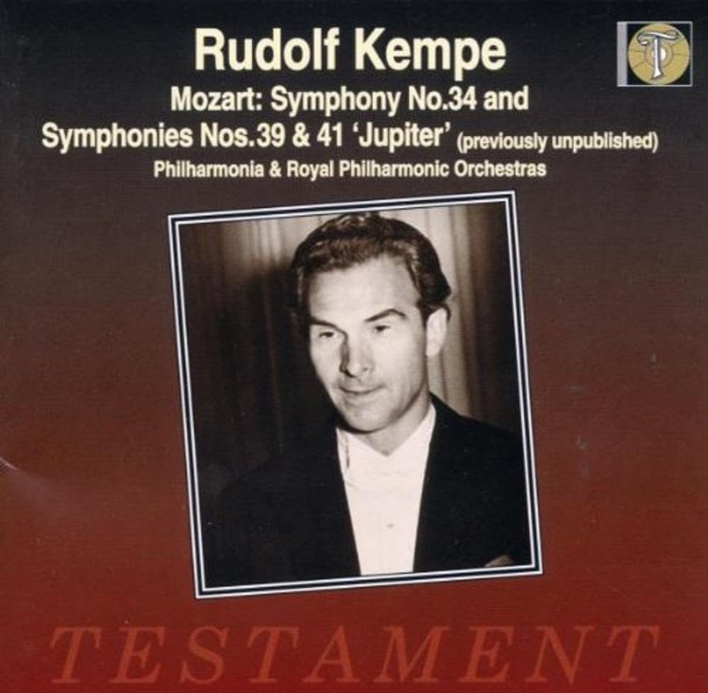 Mozart , Wolfgang Amadeus - Symphony No. 34 (Philharmonia Orchestra) & Symphonies 39 & 41 'Jupiter' (Royal Philharmonic Orchestra) (Kempe)