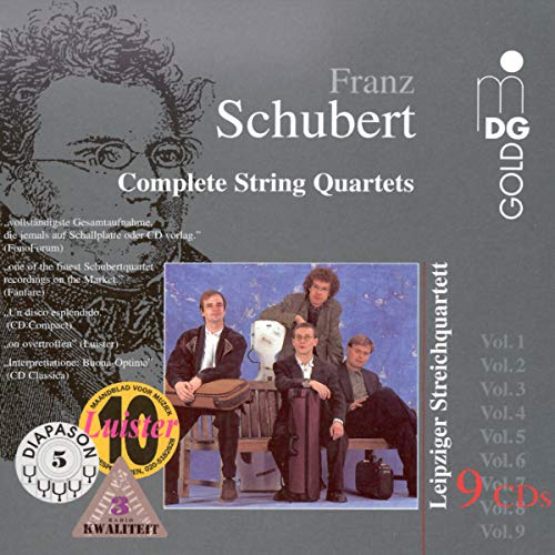 Schubert , Franz - Complete String Quartets / Sämtliche Streichquartette (Leipziger Streichquartett) (9CD BOX SET)