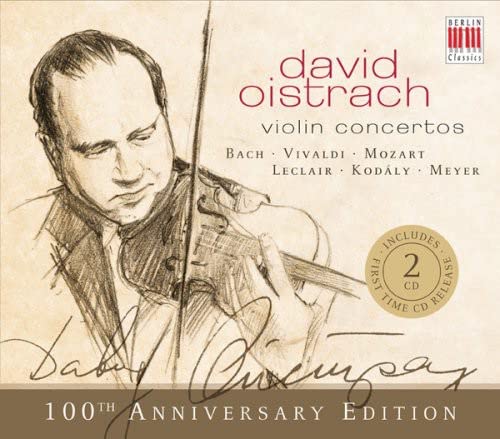 Oistrakh , David - Violin Concertos By Bach Vivaldi Mozart Leclair Kodaly Meyer