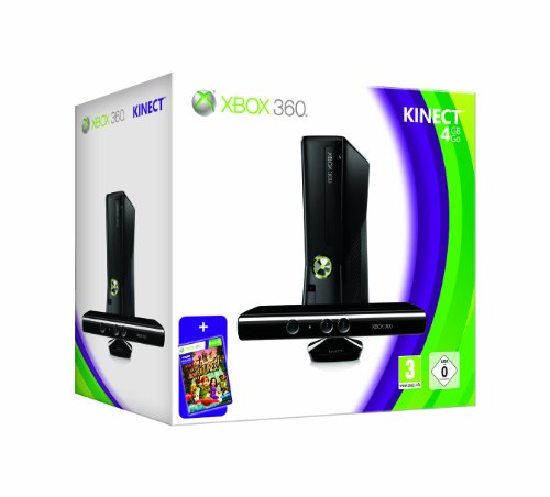 - Xbox 360 - Konsole Slim 4 GB Kinect Bundle inkl. Kinect Adventures