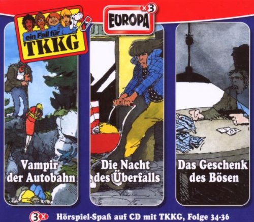 TKKG - Di 12. TKKG Box (Vampier der Autobahn / Die Nacht des Überfalls / Das Geschenk des Bösen) (Folge 34 - 36)