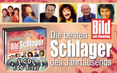 - Die besten Schlager des Jahrtausends - BILD am SONNTAG 5 CD-Box