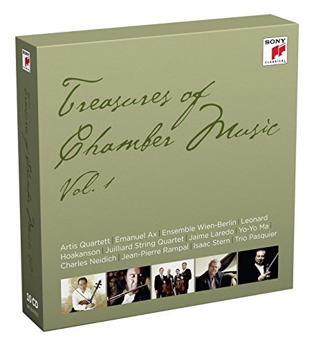 Sampler - Treasures Of Chamber Music Vol. 1 (Artis Quartett, Ax, Ensemble Wien-Berlin, Juilliard String Quartet, Laredo, Ma, Neidich, Rampal, Stern, Pasquier)