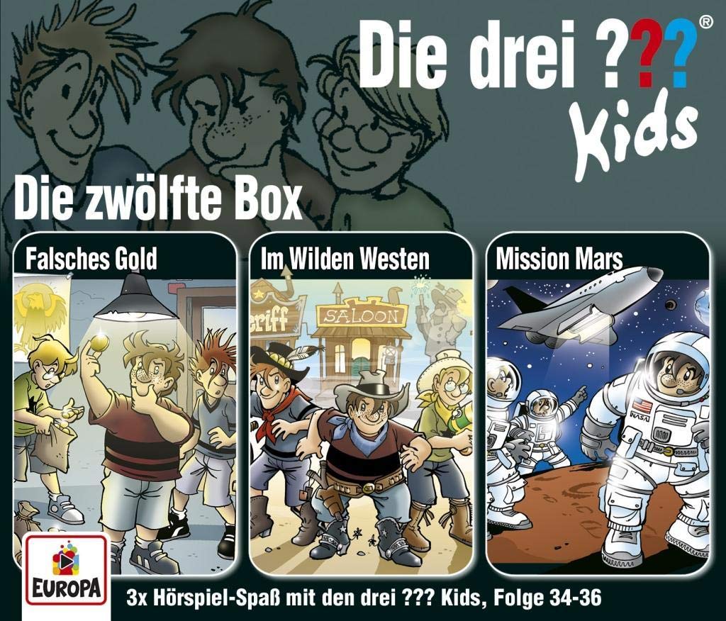 Die drei ??? Kids - Die zwölfte Box (Folge 34 - 36) (Flasches Geld / Im Wilden Westen / Mission Mars)